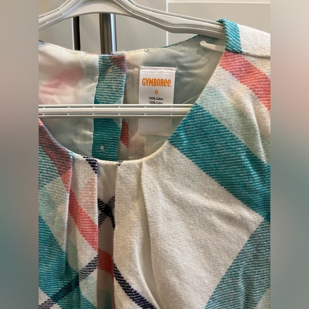 Gymboree plaid shift dress size 6 - Picture 5 of 7